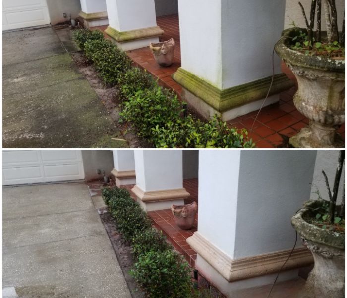 Exterior cleaning result